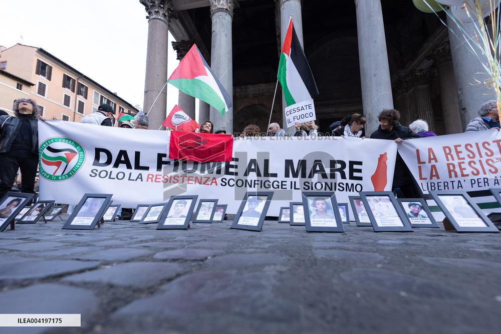 Demonstration against the genocide in Palestine - Rome