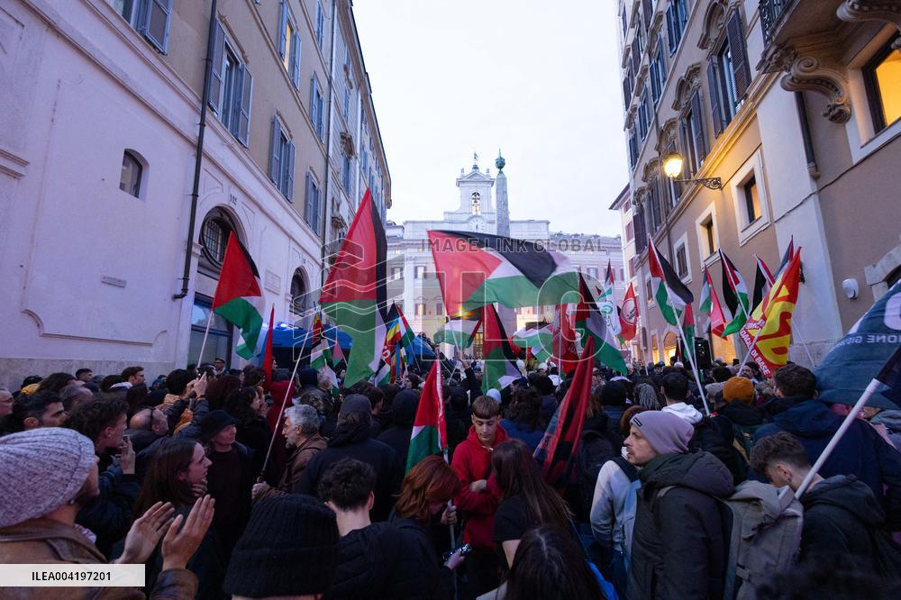 Demonstration against the genocide in Palestine - Rome