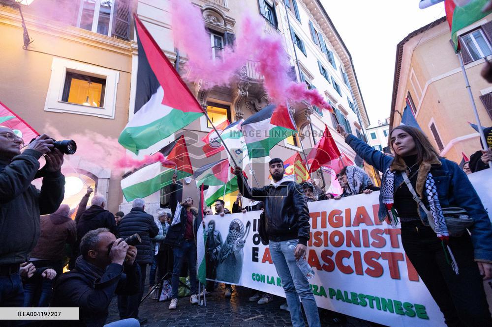 Demonstration against the genocide in Palestine - Rome