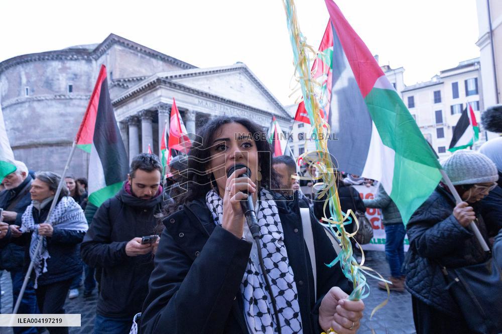 Demonstration against the genocide in Palestine - Rome