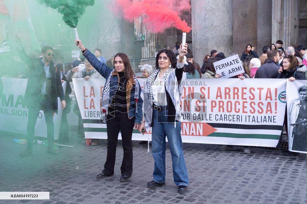 Demonstration against the genocide in Palestine - Rome