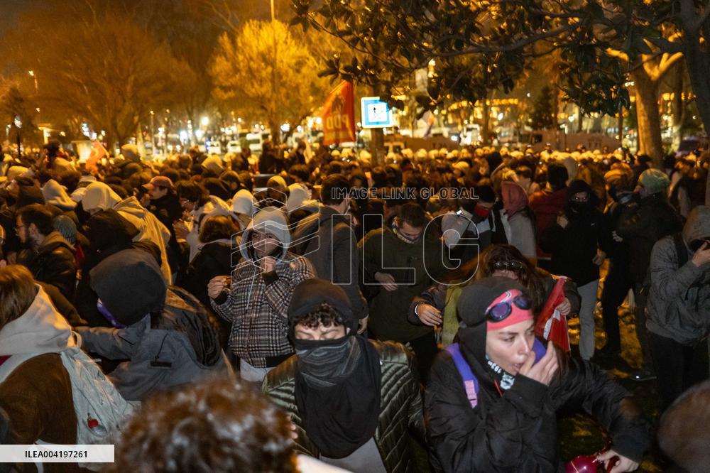 Protest Against the Arrest of Istanbul Mayor Imamoglu - Turkey