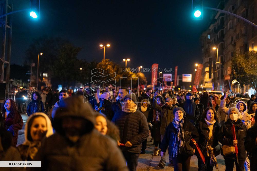 Protest Against the Arrest of Istanbul Mayor Imamoglu - Turkey