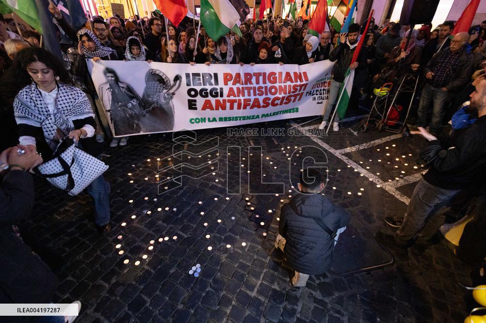 Demonstration against the genocide in Palestine - Rome