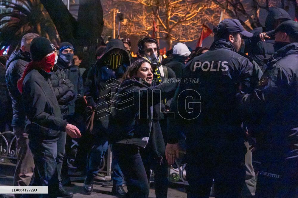 Protest Against the Arrest of Istanbul Mayor Imamoglu - Turkey