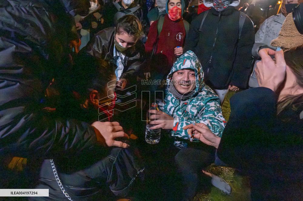 Protest Against the Arrest of Istanbul Mayor Imamoglu - Turkey