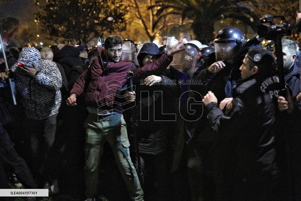 Protest Against the Arrest of Istanbul Mayor Imamoglu - Turkey