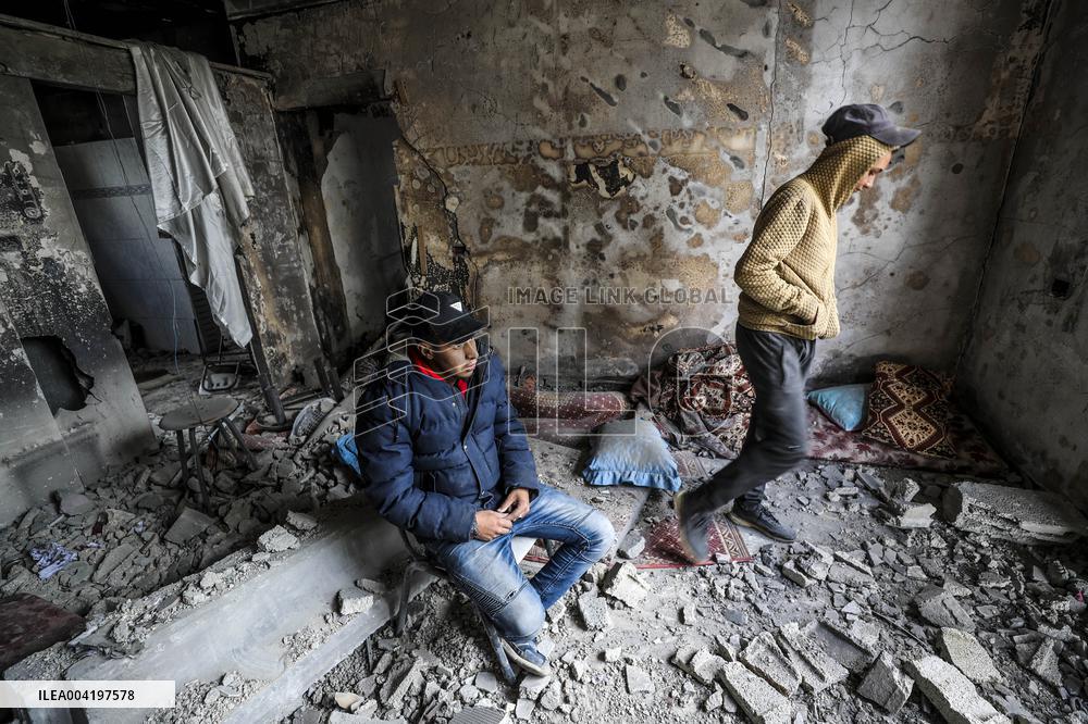 Israeli Airstrike On Beit Lahia - Gaza