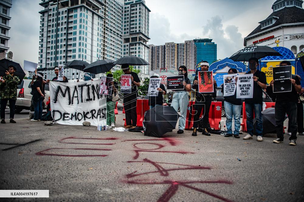 Protest Against the Revision of Military Law - Indonesia