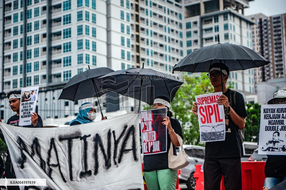 Protest Against the Revision of Military Law - Indonesia