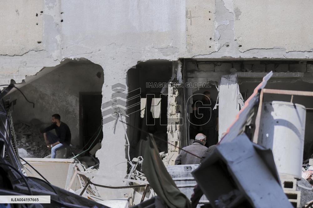 Israeli Strikes Continue To Hit Gaza - Palestine