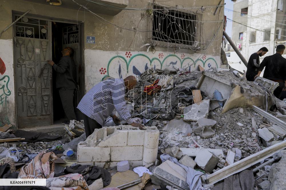 Israeli Strikes Continue To Hit Gaza - Palestine