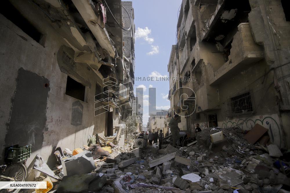 Israeli Strikes Continue To Hit Gaza - Palestine