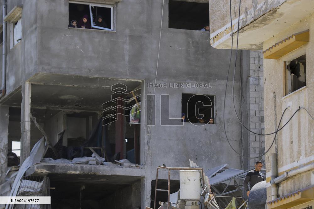 Israeli Strikes Continue To Hit Gaza - Palestine