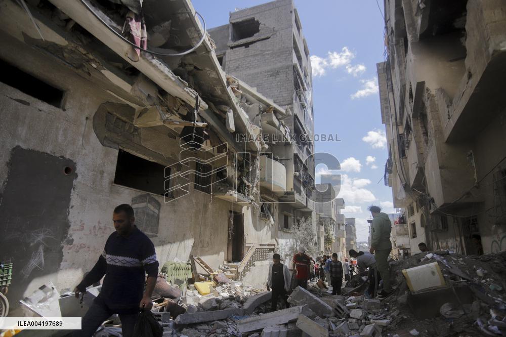 Israeli Strikes Continue To Hit Gaza - Palestine