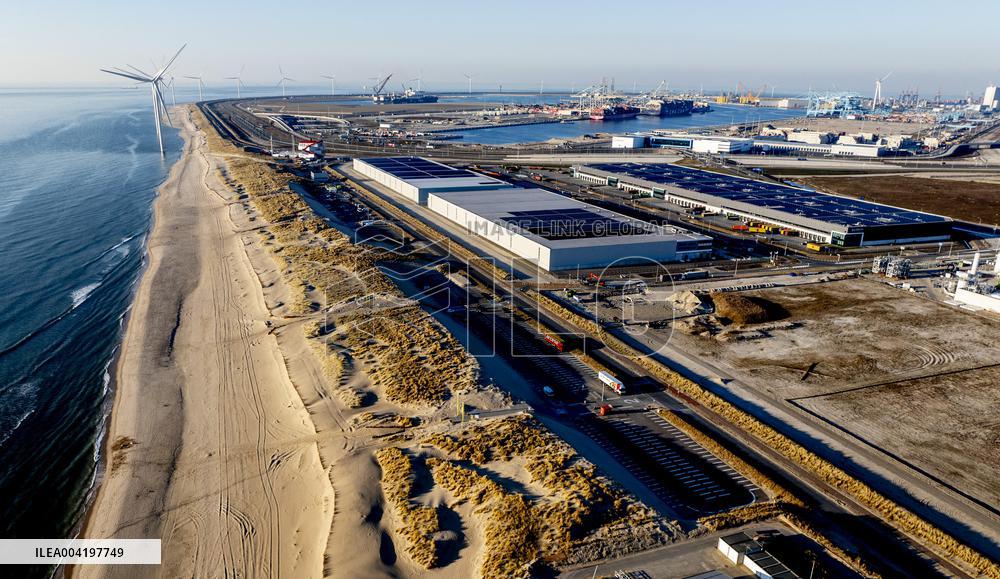Port of Rotterdam Aerial Illustrations - Netherlands