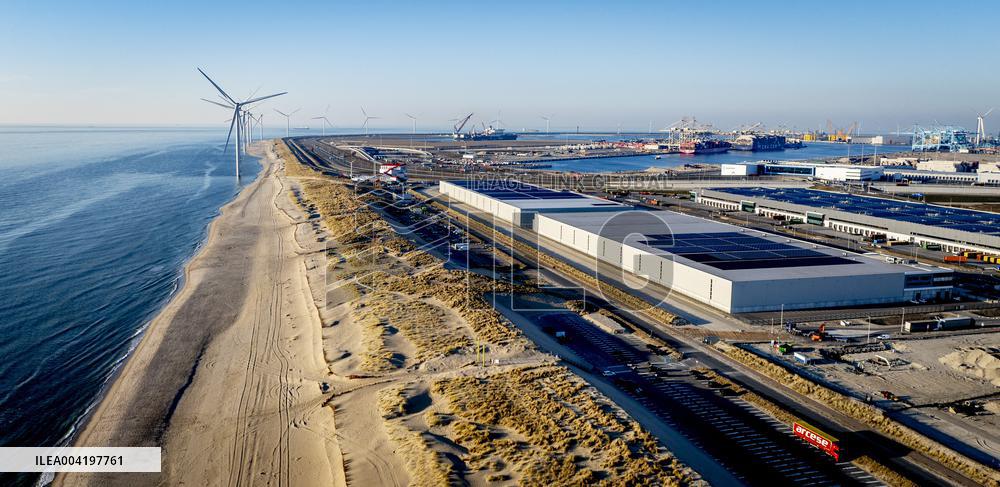 Port of Rotterdam Aerial Illustrations - Netherlands