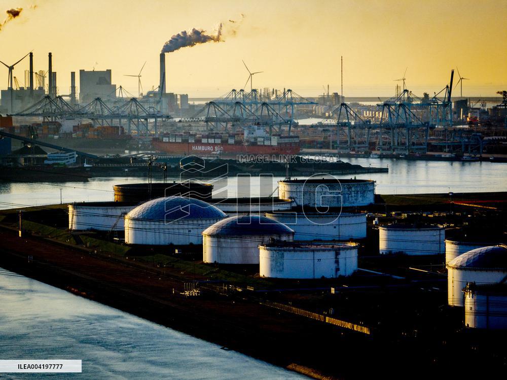 Port of Rotterdam Aerial Illustrations - Netherlands