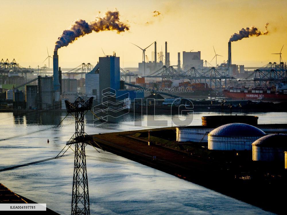 Port of Rotterdam Aerial Illustrations - Netherlands