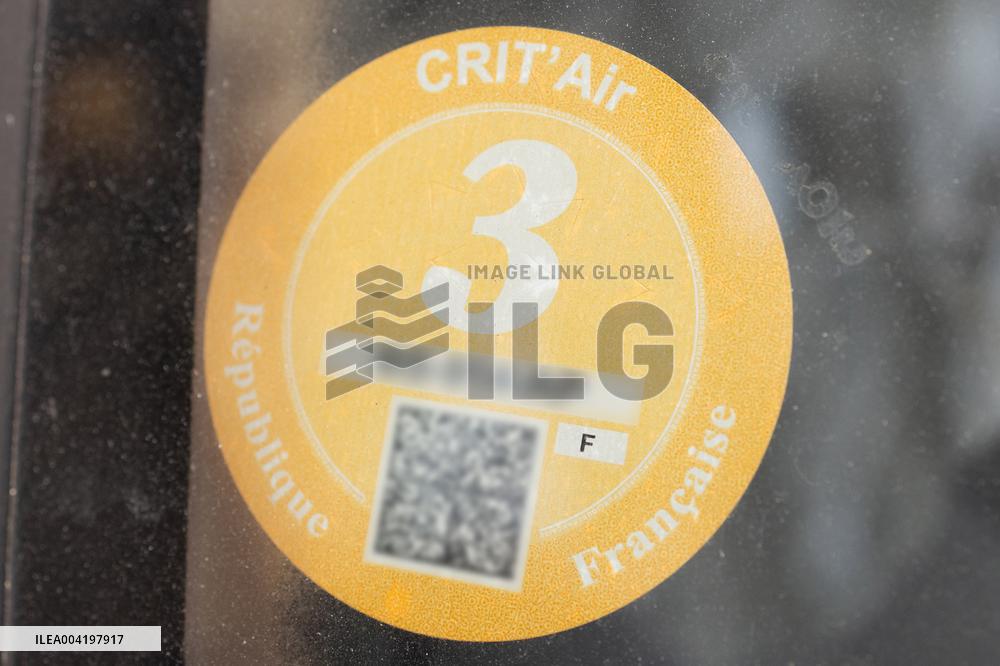 Crit Air Stickers - Paris RL