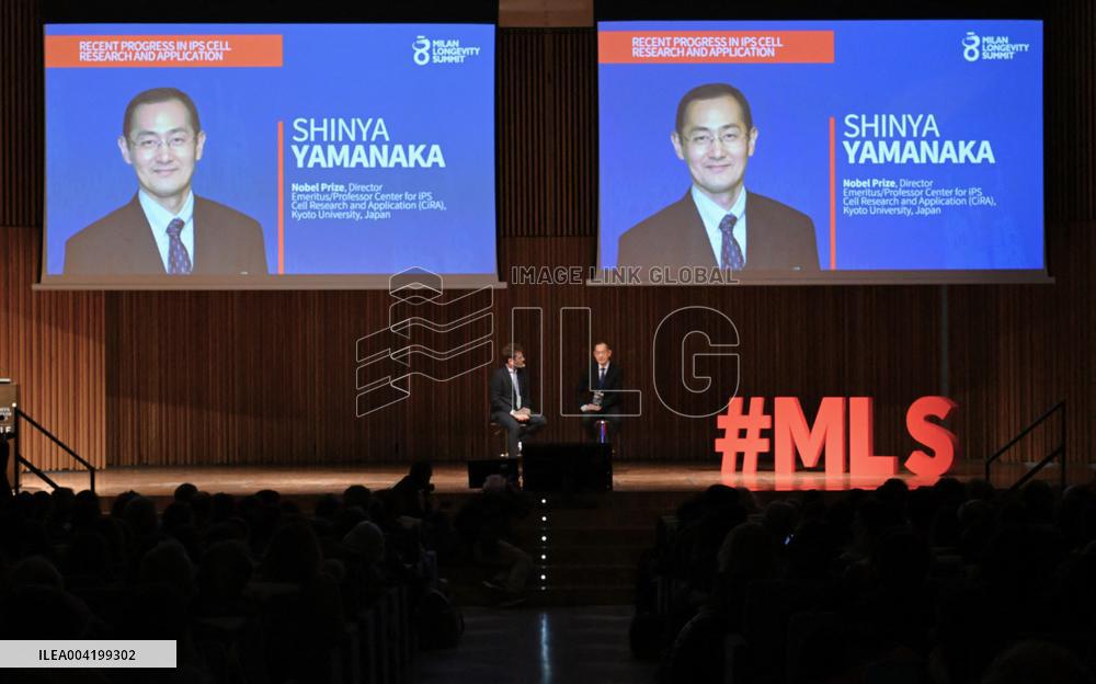 Nobel Prize Shinya Yamanaka At 2025 Longevity Summit - Milan