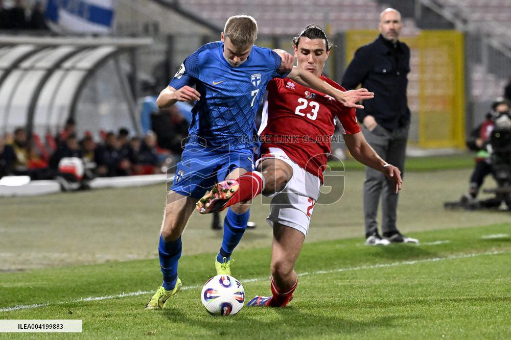 World Cup 2026 European qualifier Group G football match Finland vs Malta