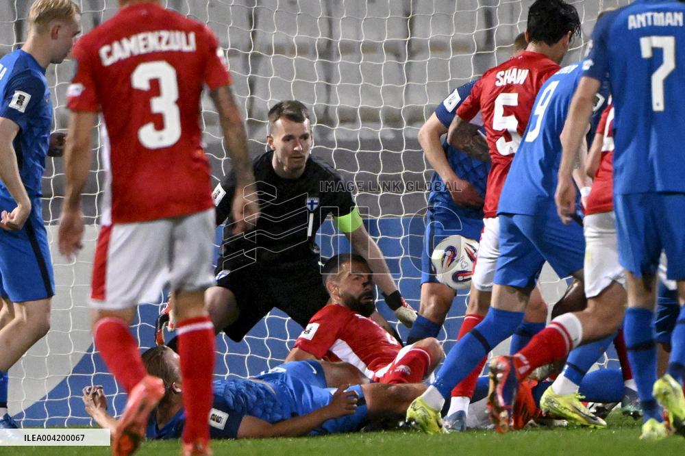 World Cup 2026 European qualifier Group G football match Finland vs Malta