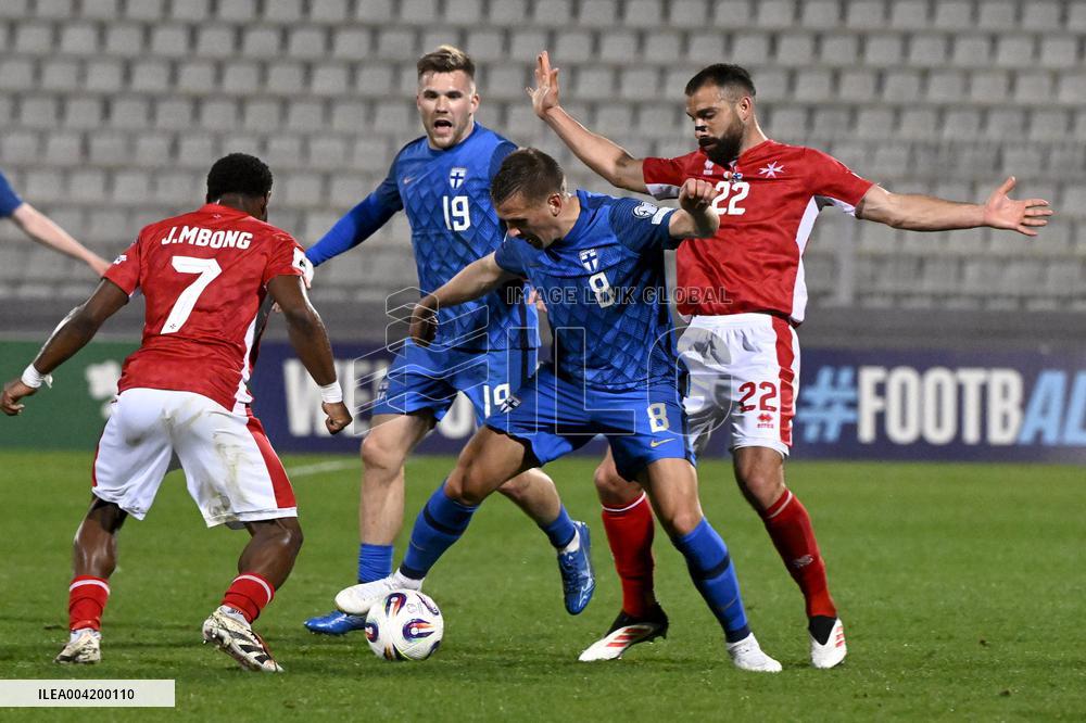 World Cup 2026 European qualifier Group G football match Finland vs Malta