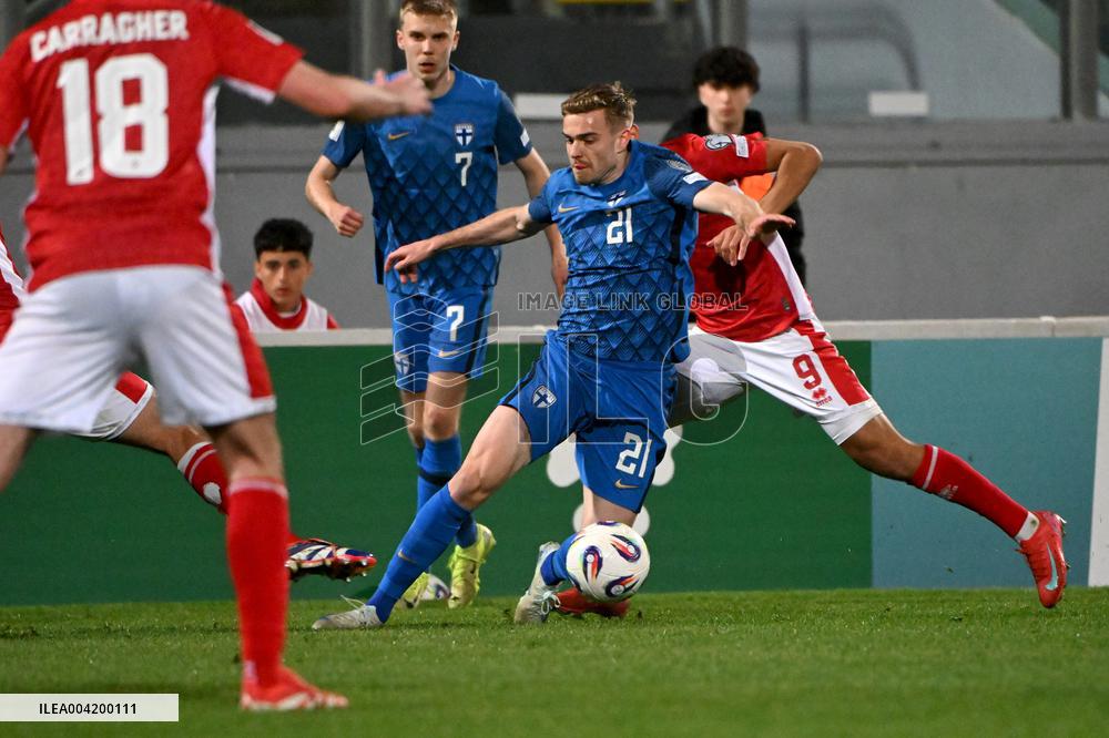World Cup 2026 European qualifier Group G football match Finland vs Malta