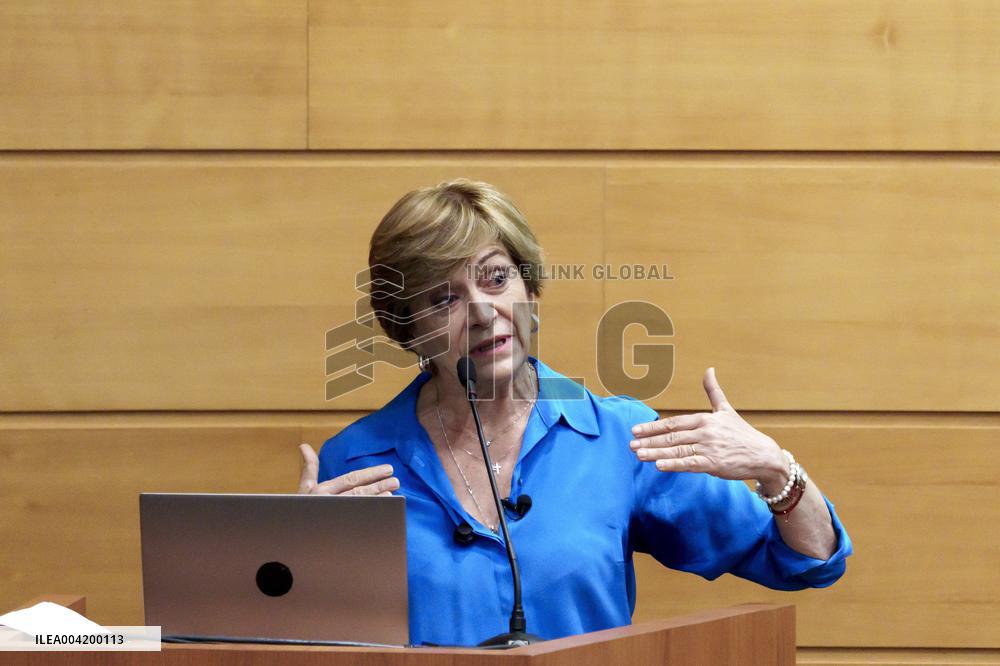 Chilean presidential candidate Evelyn Matthei participates in a