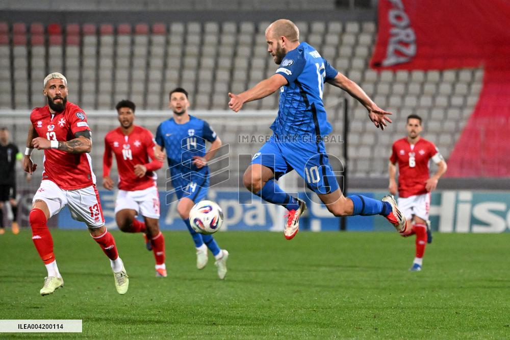 World Cup 2026 European qualifier Group G football match Finland vs Malta
