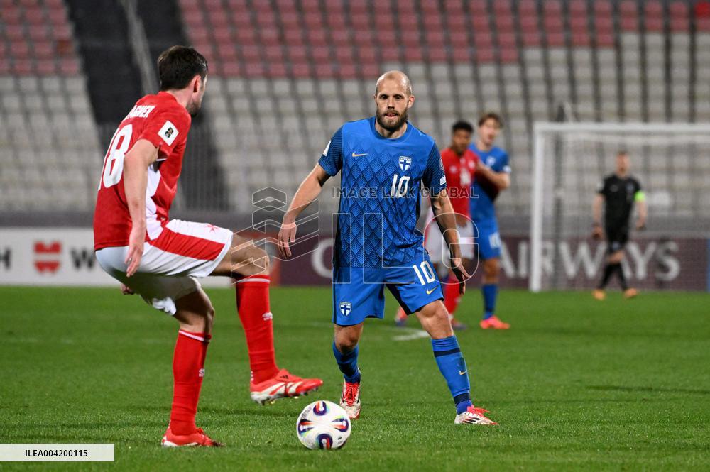 World Cup 2026 European qualifier Group G football match Finland vs Malta