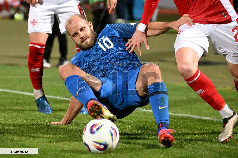 World Cup 2026 European qualifier Group G football match Finland vs Malta