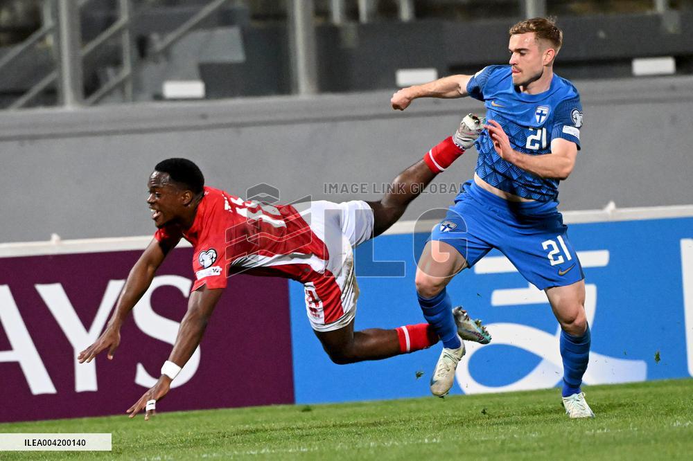 World Cup 2026 European qualifier Group G football match Finland vs Malta