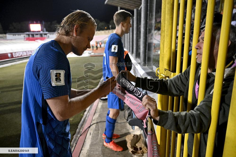 World Cup 2026 European qualifier Group G football match Finland vs Malta