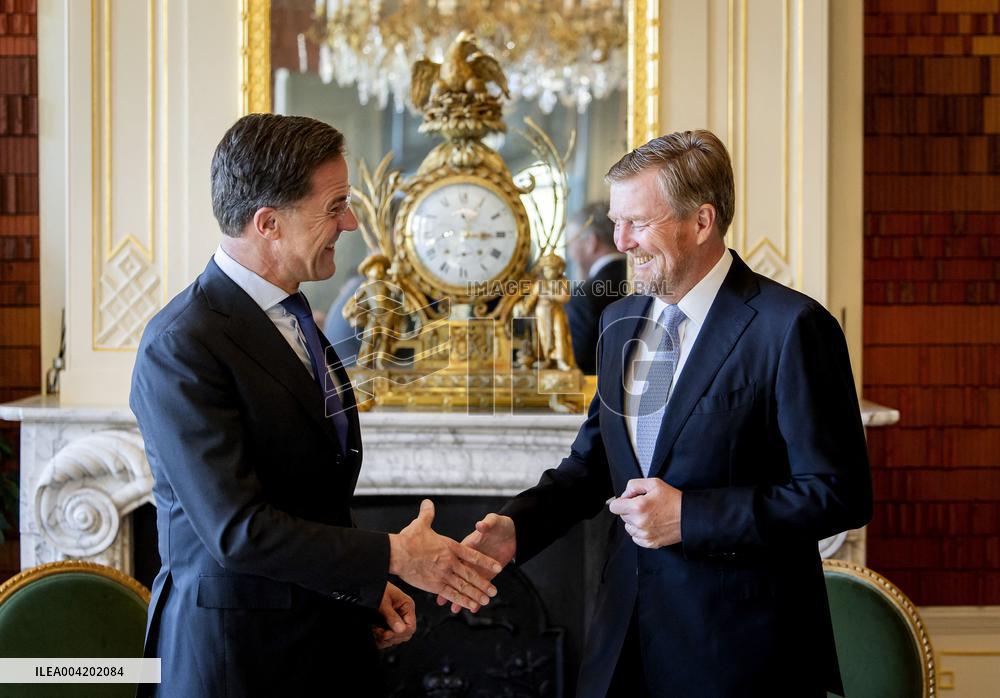 King receives NATO Secretary General Mark Rutte - The Hague