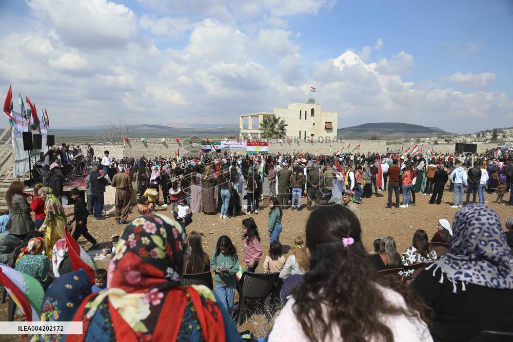 Syrian Kurds Celebrate Nowruz - Aleppo