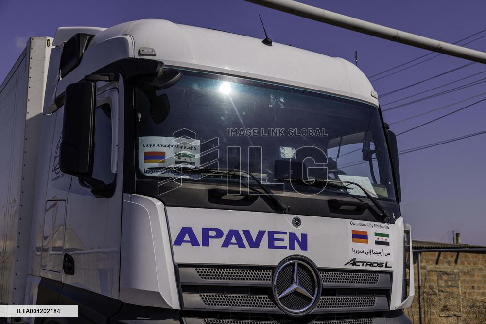 Armenian Humanitarian Aid For Syria Crosses Turkey’s Border