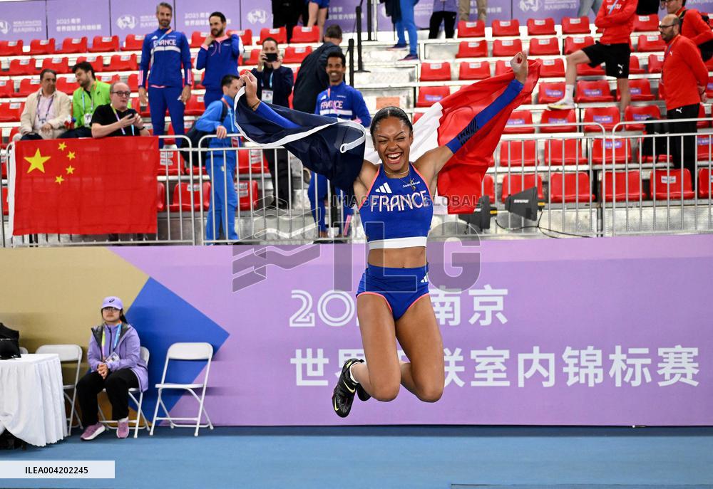 Marie-Julie Bonnin Of France Won Gold At World Athletics Indoor Championships In Nanjing