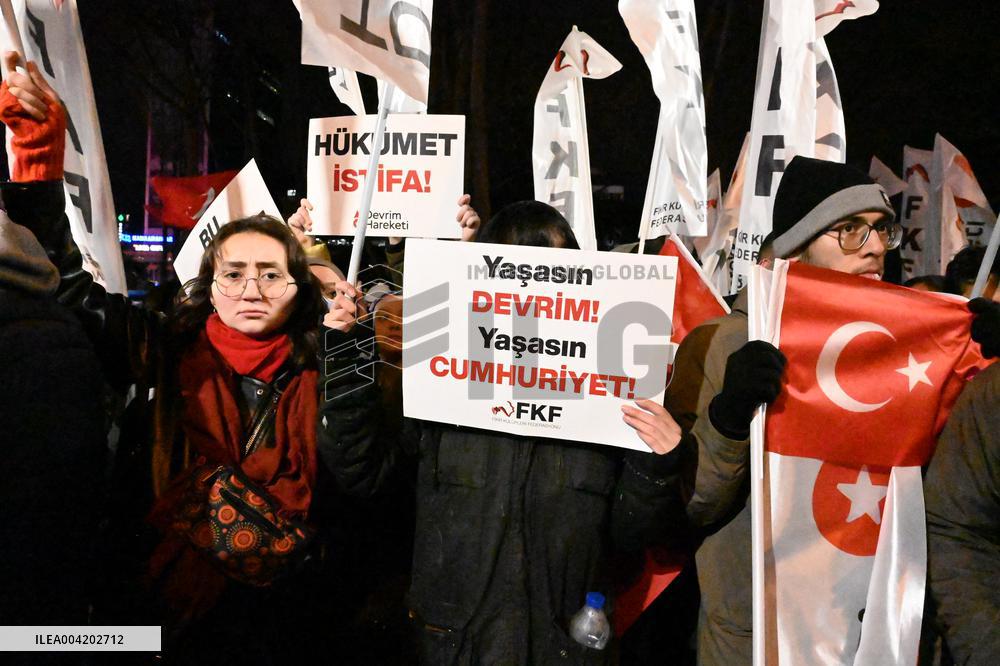 Protest Against the Arrest of Istanbul Mayor Imamoglu in Ankara