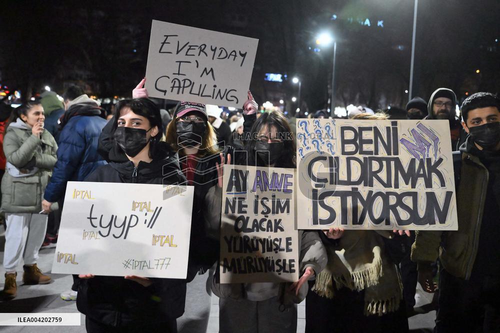 Protest Against the Arrest of Istanbul Mayor Imamoglu in Ankara