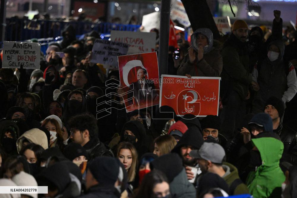 Protest Against the Arrest of Istanbul Mayor Imamoglu in Ankara