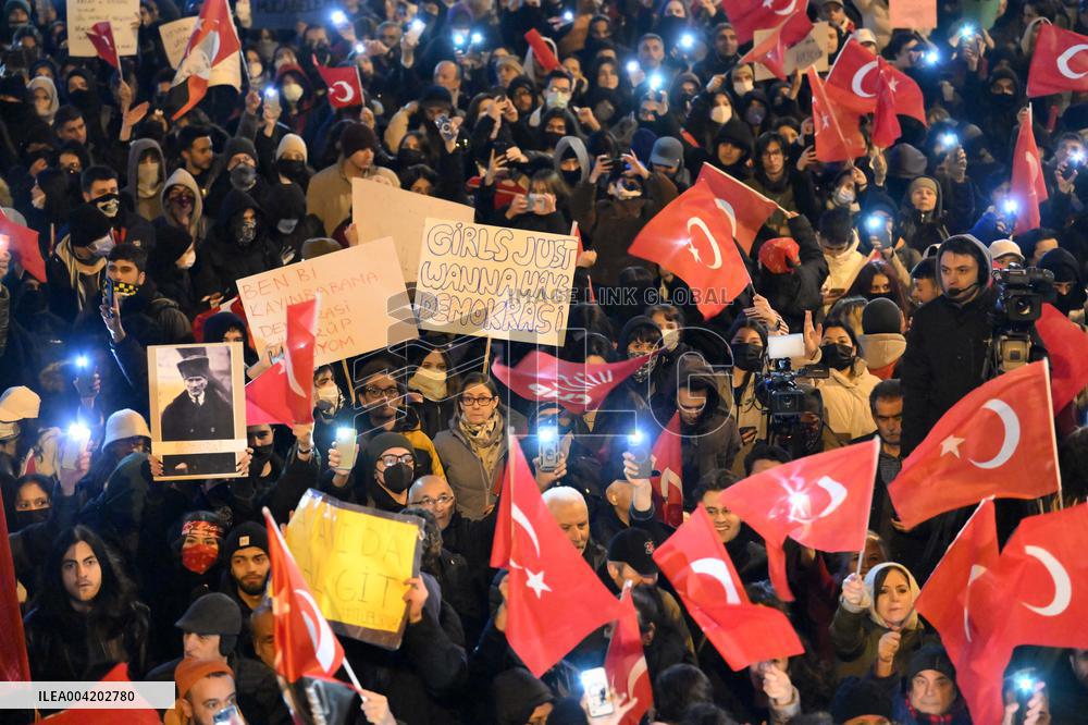 Protest Against the Arrest of Istanbul Mayor Imamoglu in Ankara