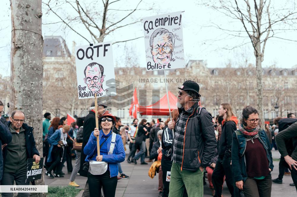 Demonstration Against Racism and Fascism - Paris AJ