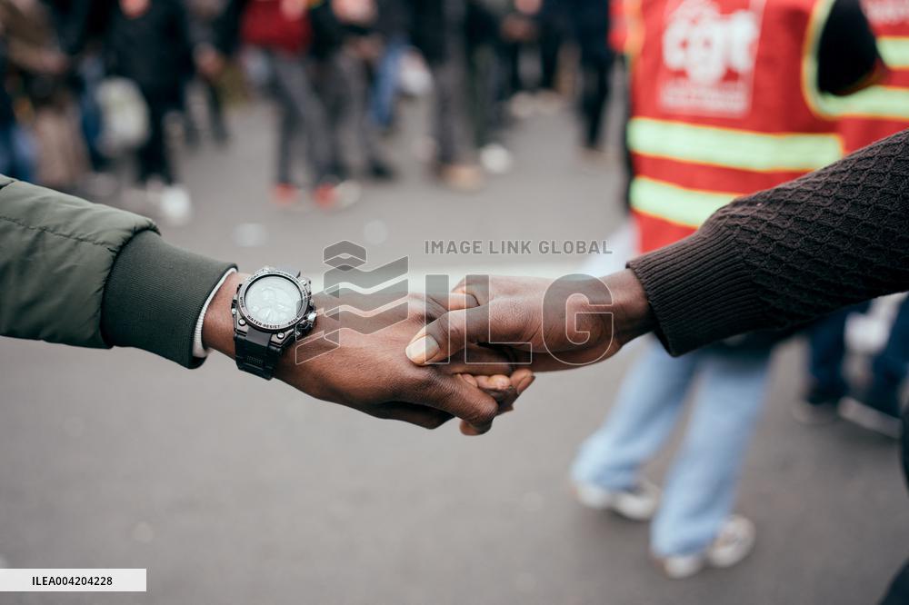 Demonstration Against Racism and Fascism - Paris AJ