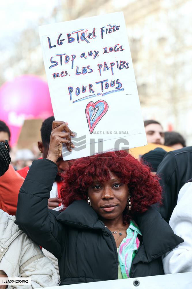 March Against Racism In Paris