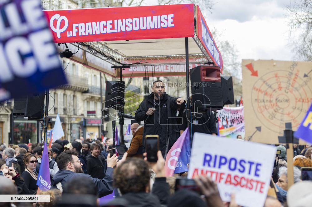 March Against Racism In Paris