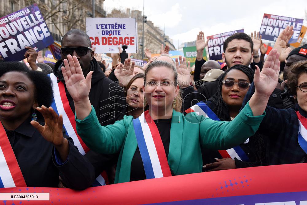 March Against Racism In Paris