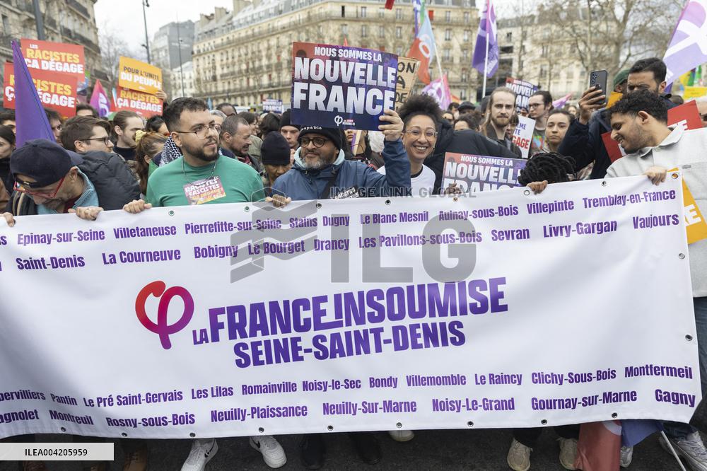 March Against Racism In Paris