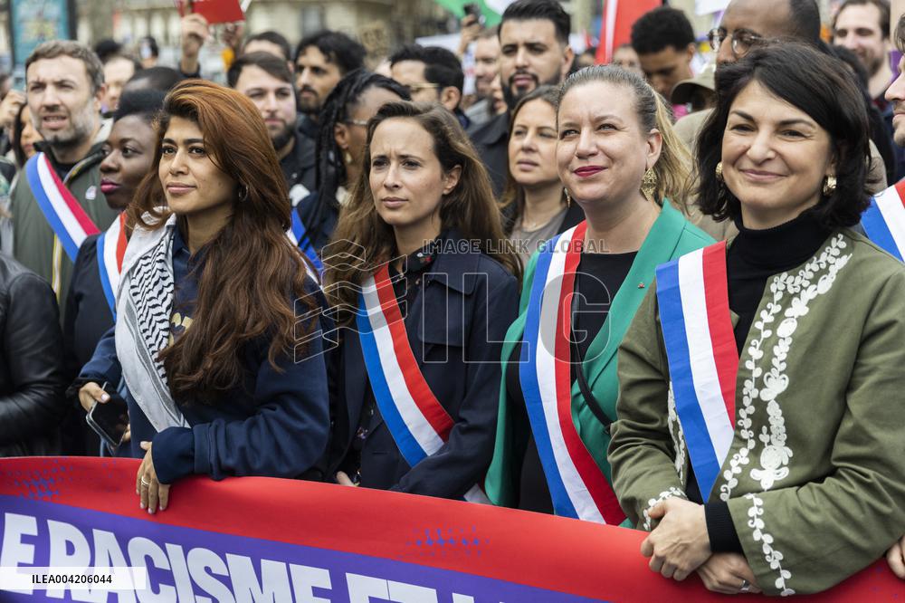 March Against Racism In Paris